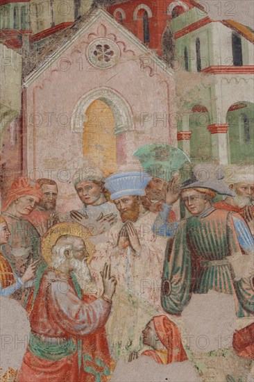 Fresco of the Stories of St. John the Evangelist at the Pinacoteca Nazionale di Ferrara