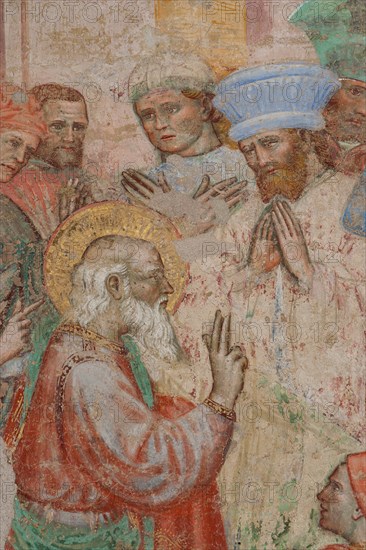 Fresco of the Stories of St. John the Evangelist at the Pinacoteca Nazionale di Ferrara