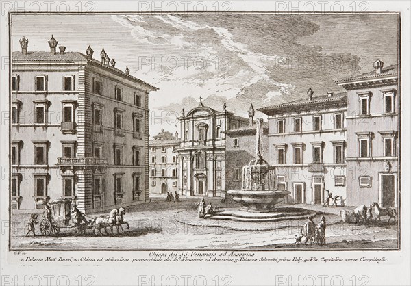 Giuseppe Vasi (1710-1782), "Church of SS