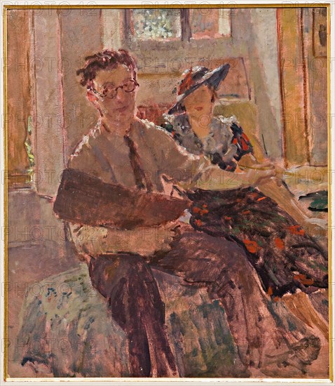 Giovanni Forghieri (1898 - 1944), "Self Portrait with his lady"