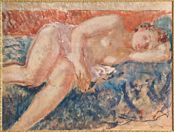 Giovanni Forghieri (1898 - 1944), "Lying Nude Woman"