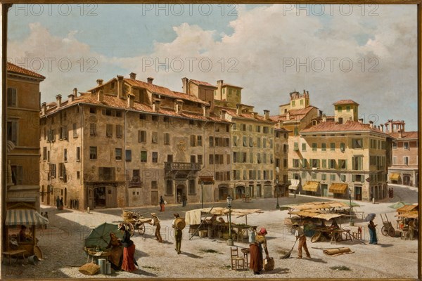 Fermo Forti, "Piazza Grande in Modène"