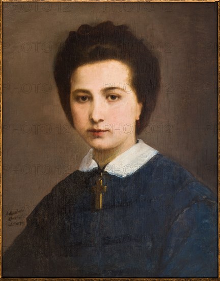 Adeodato Malatesta (1806-1891); "Portrait of Woman" (Family Ghirelli)