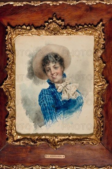Vittorio Reggianini (1853 - 1910),"Portrait of a Lady"