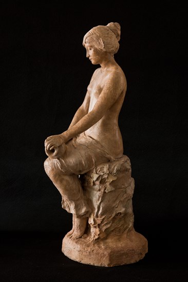 Silvestro Barberini (1854-1916), "Sitting Girl"