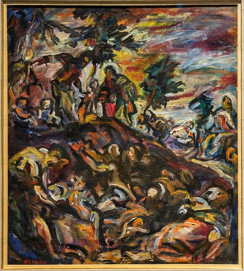 Museo Novecento: "Feeding the Multitude", by Emilio Vedova, 1942