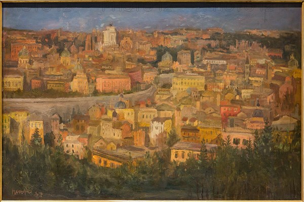 Museo Novecento: "Rome from the Janiculum", by Mario Mafai, 1937