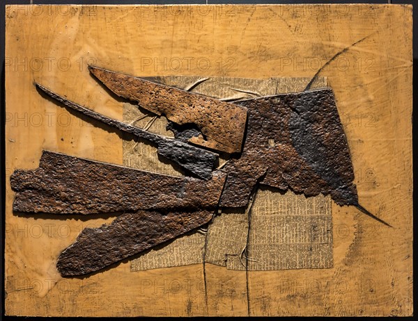 Museo Novecento: "Collage: Kopf (Tête)", by Roberto Crippa (Gaetano Crippa), 1959