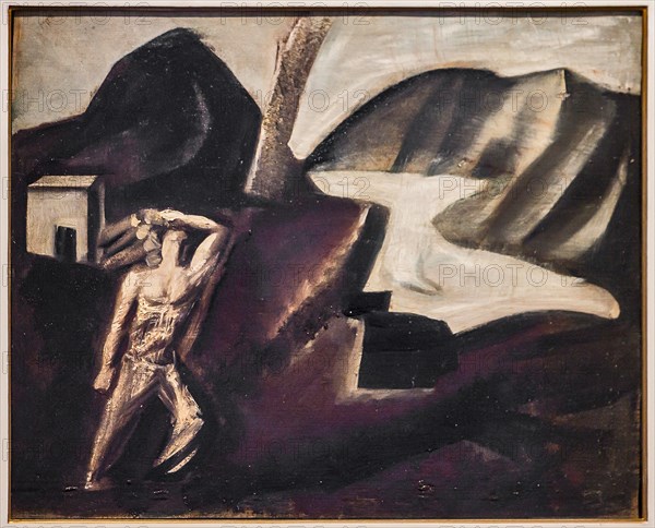 Museo Novecento: "Mountain Lake", by Mario Sironi, 1928