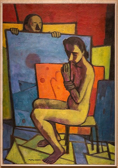 Museo Novecento: "Yellow Nude", by Felice Casorati, 1945