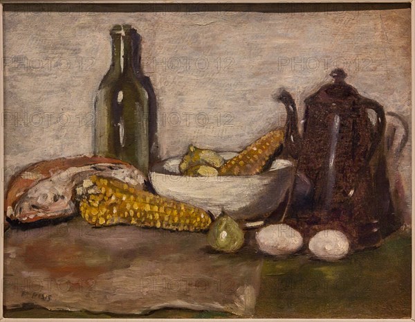 Museo Novecento: "Still life and cobs", by Filippo De Pisis, 1923