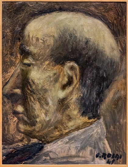 Museo Novecento: "Portrait of Ardengo Soffici"ttone Rosai, 1949