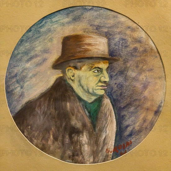 Museo Novecento: "Portrait of  Eugenio Montale"ttone Rosai, 1941