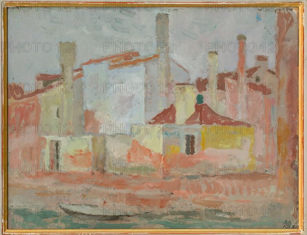 Mario Vellani Marchi (1895 - 1979): "Houses in Rio Giudecca"