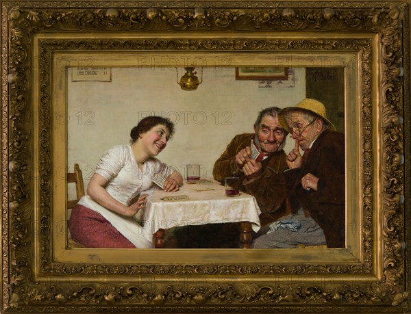 Gaetano Bellei (1857-1922): "Card Game"