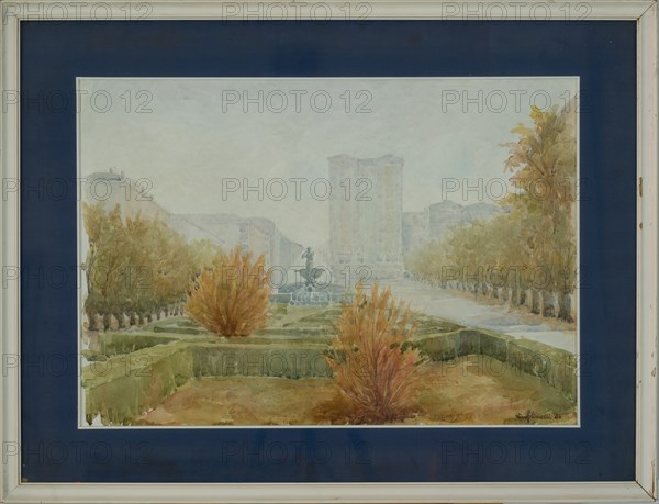 Rino Golinelli (1932): "Autumn in Garibaldi Square"