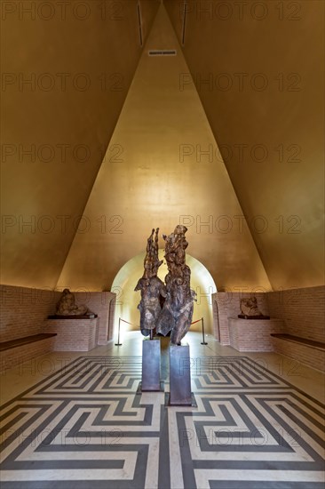 Fontanellato, Labirinto della Masone, by Franco Maria Ricci: the inside of the Pyramid