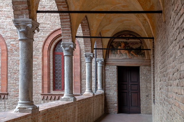 Fontanellato, Rocca Sanvitale: partial view of a lodge