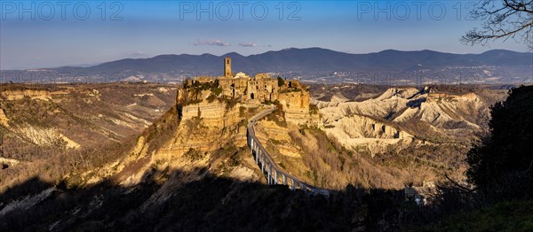 Civita di Bagnoregio: view of the Lazio Hamlet, known as the "dying village"