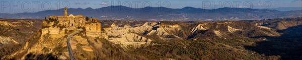 Civita di Bagnoregio: view of the Lazio Hamlet, known as the "dying village"