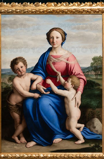 Brescia, Pinacoteca Tosio Martinengo: "The Virgin Mary with Infant Jesus and Infant St. John"