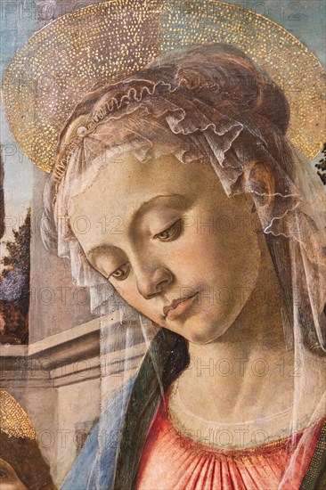 "Virgin Mary with Infant Jesus and two Angels", by Sandro Botticelli