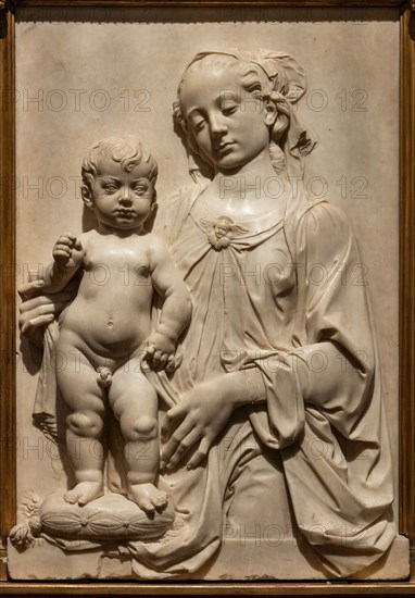 "Madonna with Child and Archangel Gabriele (Madonna Berzighelli)", di Francesco di Simone Ferrucci