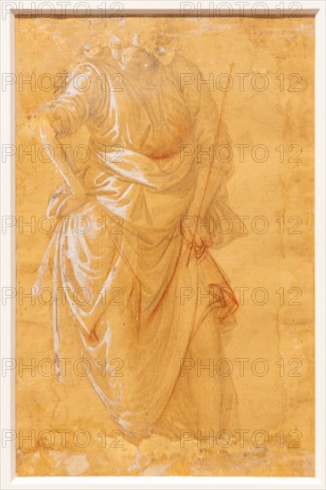 "Male Draped Figure", by Filippo Lippi