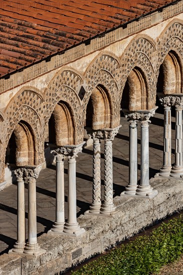 Monreale, Duomo, cloister of the Benedictine monastery