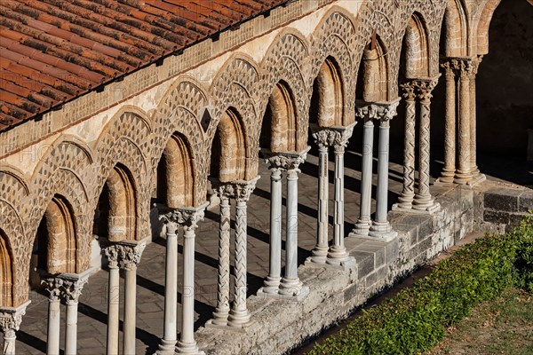 Monreale, Duomo, cloister of the Benedictine monastery