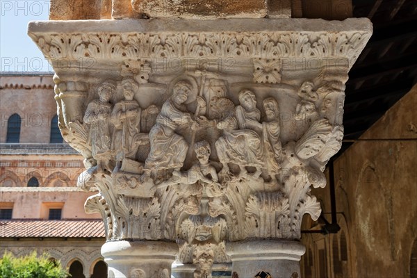 Monreale, Duomo, the cloister of the Benedectine monastery