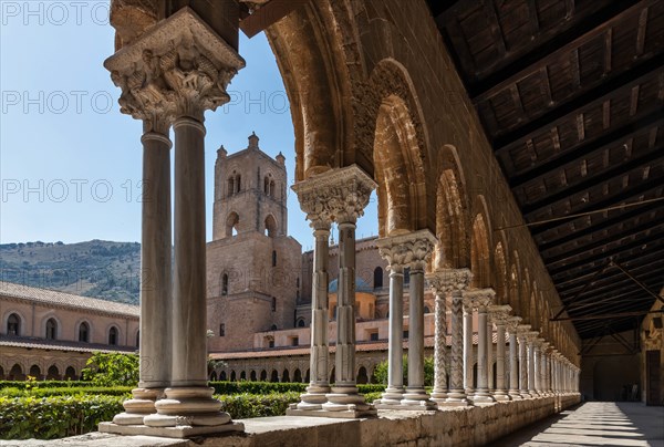 Monreale, Duomo, the cloister of the Benedectine monastery