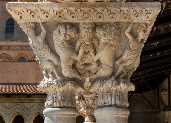 Monreale, Duomo, the cloister of the Benedectine monastery