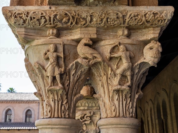 Monreale, Duomo, the cloister of the Benedectine monastery