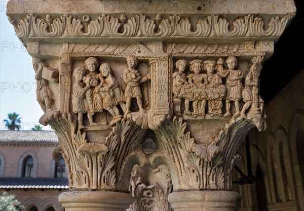 Monreale, Duomo, the cloister of the Benedectine monastery