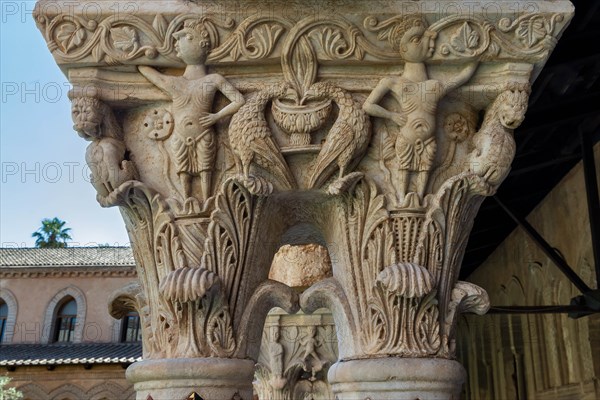 Monreale, Duomo, the cloister of the Benedectine monastery