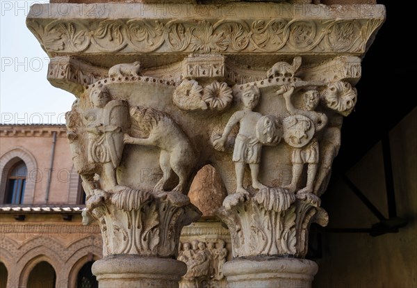 Monreale, Duomo, the cloister of the Benedectine monastery