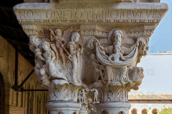 Monreale, Duomo, the cloister of the Benedectine monastery