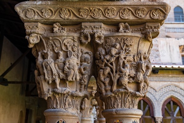 Monreale, Duomo, the cloister of the Benedectine monastery