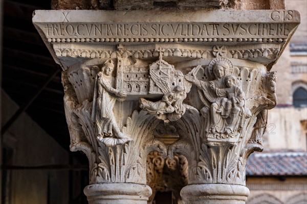 Monreale, Duomo, the cloister of the Benedectine monastery