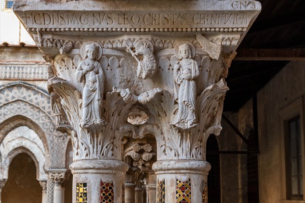 Monreale, Duomo, the cloister of the Benedectine monastery