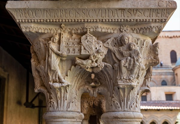 Monreale, Duomo, the cloister of the Benedectine monastery