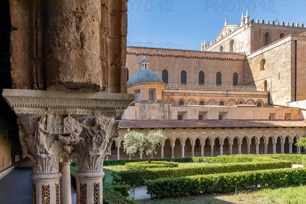 Monreale, Duomo, the cloister of the Benedectine monastery