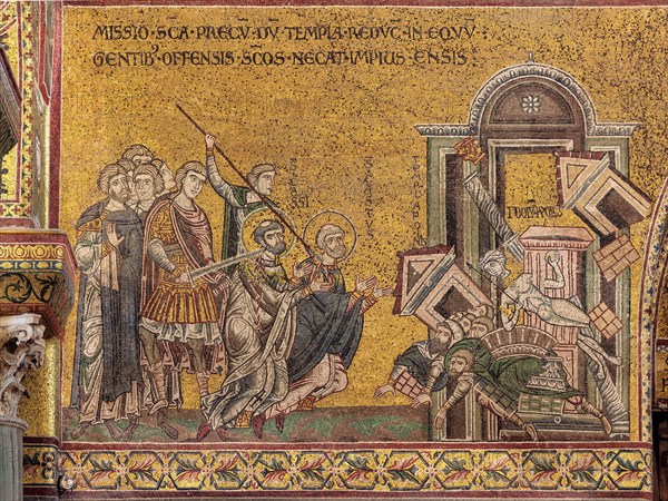 Monreale, Duomo: "The martyrdom of St. Cassius and St Casto"