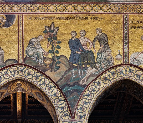 Monreale, Duomo: "The drunkenness of Noah"