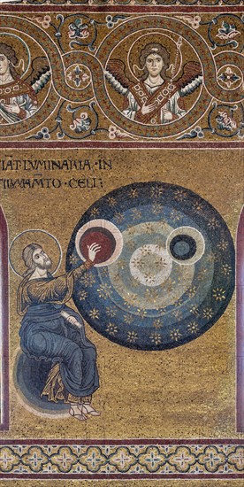 Monreale, Duomo: "Creation of the Sun and the Moon"