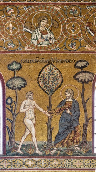 Monreale, Duomo: "God introduces Adam into the Earthly Paradise"