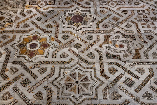 Monreale Cathedral, Northern transept: mosaic floor in opus sectile with geometric motifs