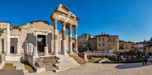 Brescia, the archaeological area of the Capitolium in the ancient Brixia