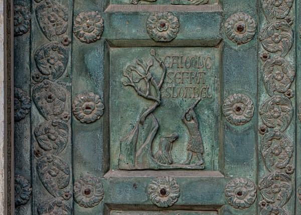 Monreale Cathedral, the gate by Bonanno Pisano (1185-6)